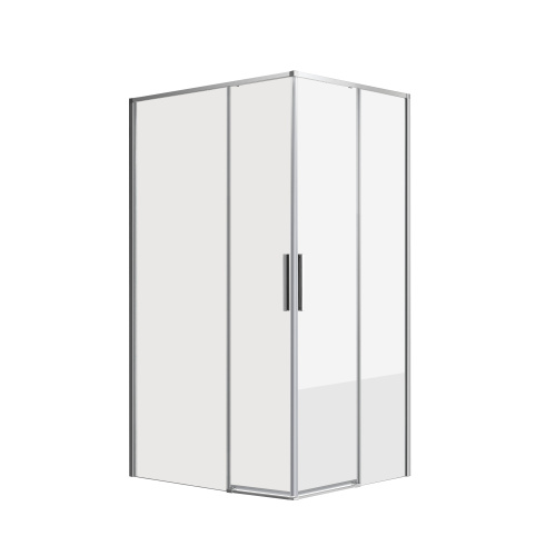 Душевой уголок Grossman Fly GR-8010Fl 80х100 стекло прозрачное профиль хром глянцевый без поддона